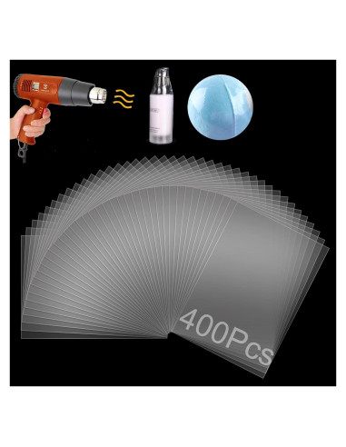 400 Bolsas de Envoltura Retráctil 10x15 cm PVC CANWUPON