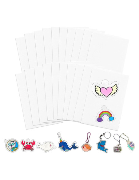 Hojas de Plástico Shrinky Dink Mecefeno 20 Piezas 20.1x14.5 cm