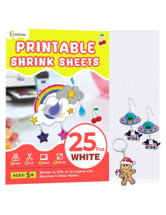Hojas de Encogimiento Imprimibles CenDale - 25PCS A4 Blanco