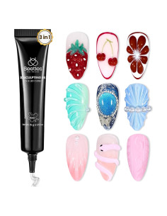 Gel Escultor 3D Beetles 15ml - Esmalte y Pegamento para Uñas