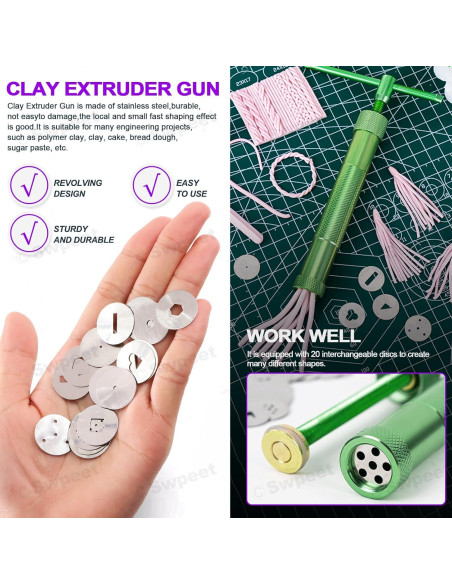 Kit de Herramientas de Pastelería Swpeet 122Pcs Verde