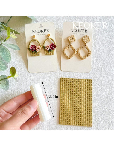 Rodillo de Textura de Arcilla Polimérica Keoker - 3 Tamaños