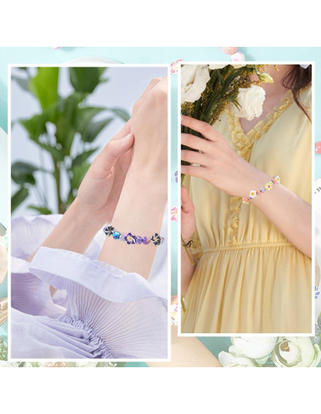 Kit de Fabricación de Pulseras SUNNYCLUE 160 Piezas Plumeria