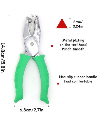 Perforadora de Triángulo Joyangy B231131 6mm Manualidades