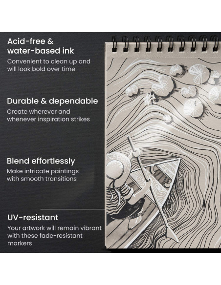 Set de 12 Marcadores Acrílicos Blancos ARTEZA para Manualidades Set de 12 Marcadores Acrílicos Blancos ARTEZA para Manualidades