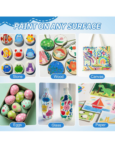 Marcadores de Pintura Acrílica Guangna 72 Colores Punta Pincel