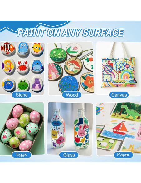 Marcadores de Pintura Acrílica Guangna 72 Colores Punta Pincel