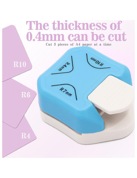 Troquelador de esquinas 3 en 1 Jeemiter 4mm 7mm 10mm