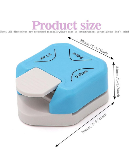 Troquelador de esquinas 3 en 1 Jeemiter 4mm 7mm 10mm