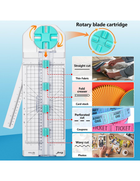 Cortadora de Papel Ecraft 30.48 cm 4 en 1 Manualidades