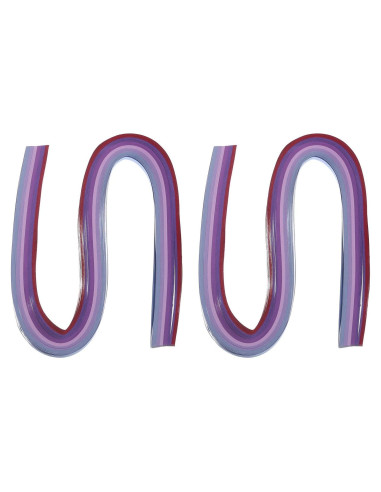 Tiras de Quilling PATIKIL 240pcs Papel 5mm x 53cm Púrpura