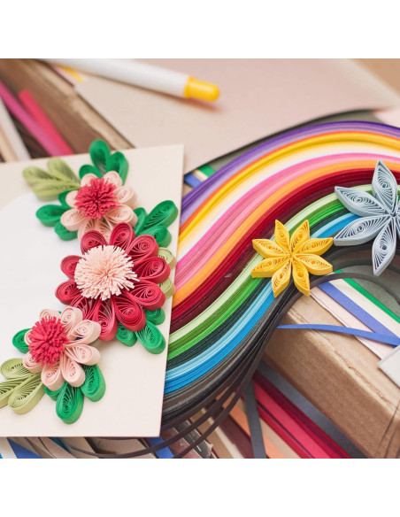 Tiras de Quilling PATIKIL 240pcs Papel 5mm x 53cm Púrpura Tiras de Quilling PATIKIL 240pcs Papel 5mm x 53cm Púrpura