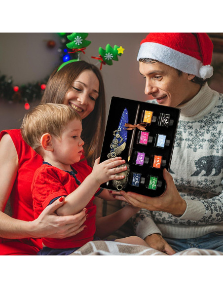 Juego de Caligrafía LongLongJin con 8 Tintas y Puntas Juego de Caligrafía LongLongJin con 8 Tintas y Puntas