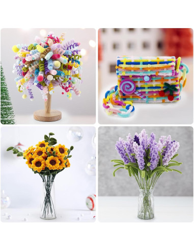 Limpiapipas Caydo 360 Piezas 40 Colores para Manualidades