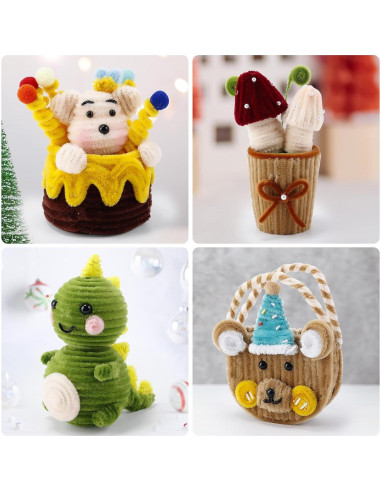 Limpiapipas Caydo 360 Piezas 40 Colores para Manualidades