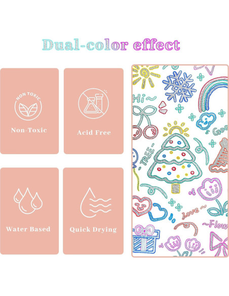 Marcadores Metálicos Artecho 12 Colores Brillantes 2mm