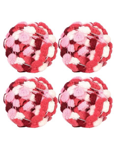 4 Bolas Hilo Pom Pom Gongxue 500g Neón Claro para Tejer