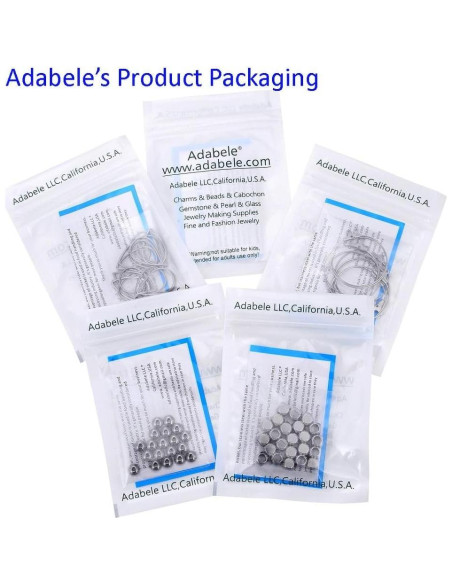 50 Postes de Pendientes Hipoalergénicos Adabele 12mm Acero Inoxidable