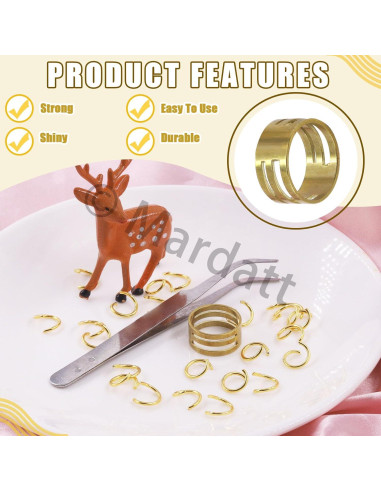 Kit de Fabricación de Joyas Mardatt 1403 Piezas Oro