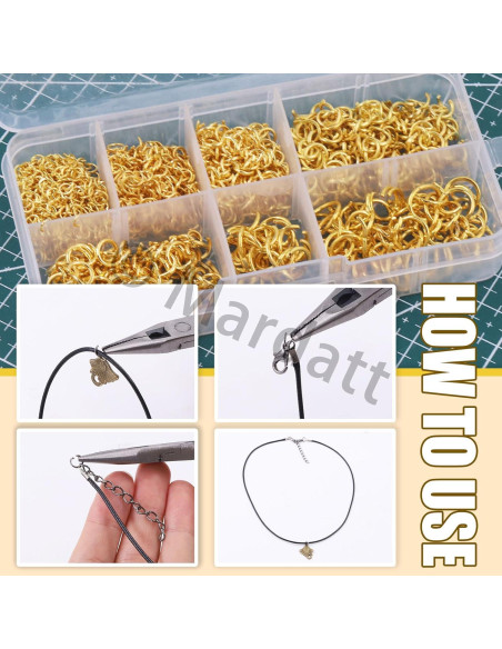 Kit de Fabricación de Joyas Mardatt 1403 Piezas Oro