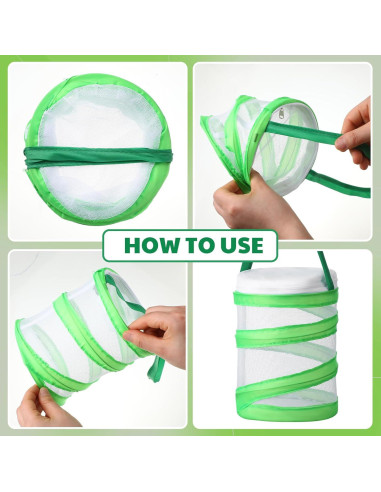 Jaula de Hábitat para Insectos Hiboom - 6 Piezas 14x18 cm