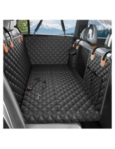 Funda de Asiento Trasero para Perros HikeSeptPals Naranja Negro