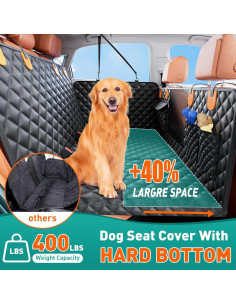 Funda de Asiento Trasero para Perros HikeSeptPals Naranja Negro 2