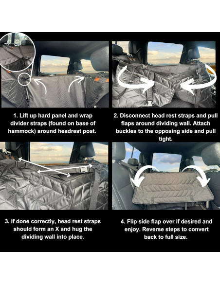 Extensor Convertible para Asiento Trasero de Perros Boops & Floofs