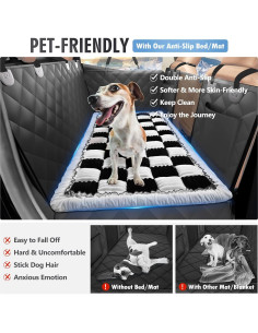 Cama para Perros ROUWINNE 129.5x59.7cm Antideslizante 2