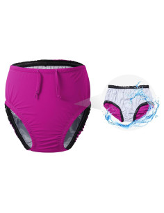 Pañal de Natación Reutilizable Codida Rosa 10-12T para Niños