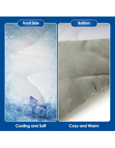 Cama para Perros ESARR 139.7x63.5cm Doble Cara Enfriamiento 2