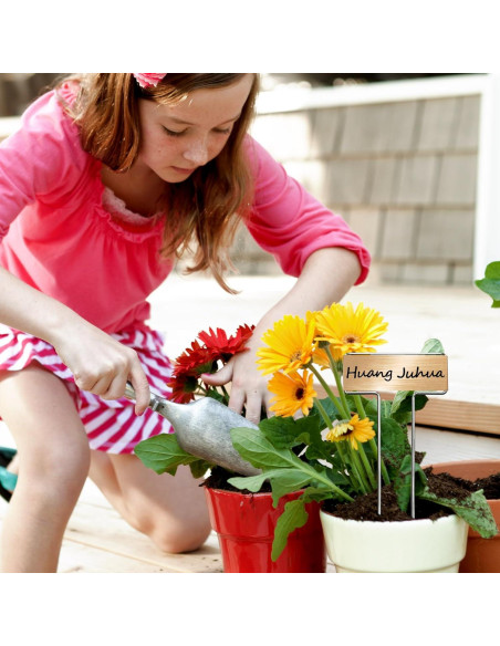 33 Estacas de Jardín de Acero Galvanizado CENNSIOQP con 2 Bolígrafos