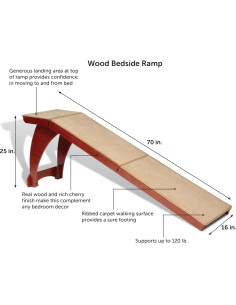 Rampa para Mascotas PetSafe de Madera Blanca 63.5 cm 54 kg 2