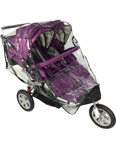 Cubierta de Lluvia Universal para Cochecito Doble Lado a Lado