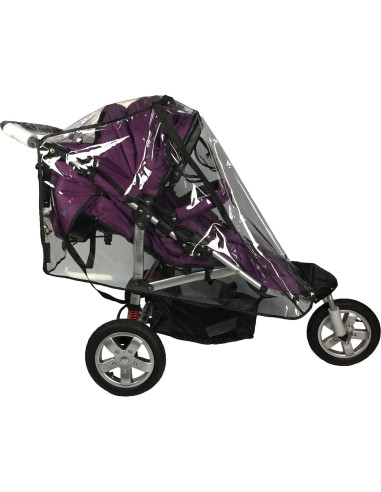 Cubierta de Lluvia Universal para Cochecito Doble Lado a Lado