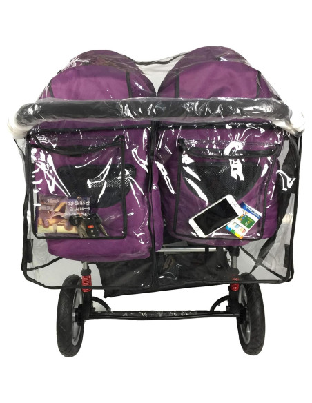 Cubierta de Lluvia Universal para Cochecito Doble Lado a Lado