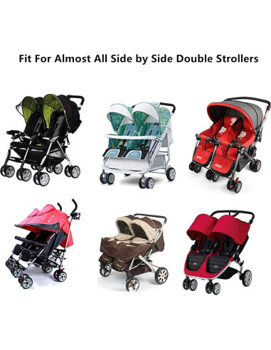 Cubierta de Lluvia Universal para Cochecito Doble Lado a Lado