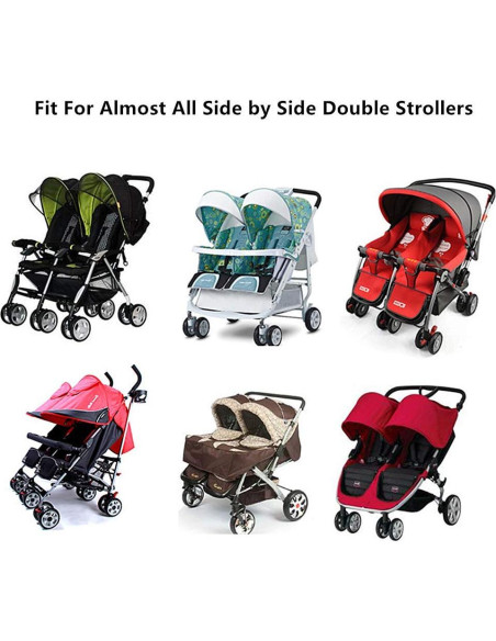 Cubierta de Lluvia Universal para Cochecito Doble Lado a Lado