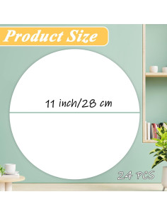 24 Puntos Circulares Adhesivos Borrado en Seco Ysanciuu 28 cm 2