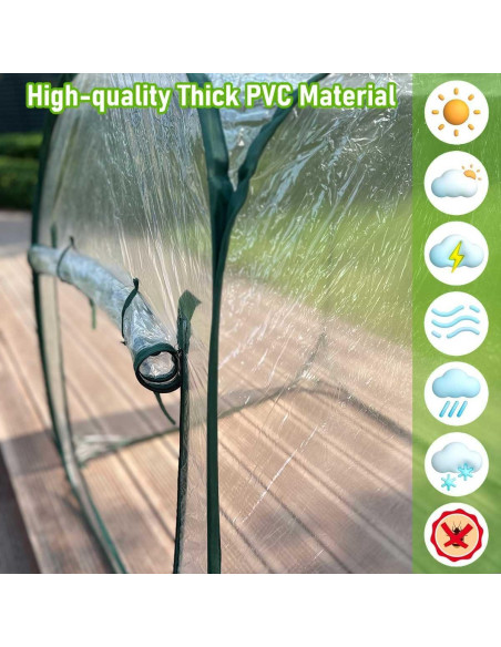 Cubierta Invernadero Pop Up Hkvoxim 99x99x99cm PVC Transparente