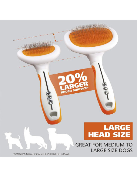 Cepillo Slicker Grande Wahl 858407 para Perros y Gatos