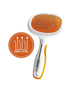 Cepillo Slicker para Mascotas Wahl 858500 - Doble Nivel, Ergonomico