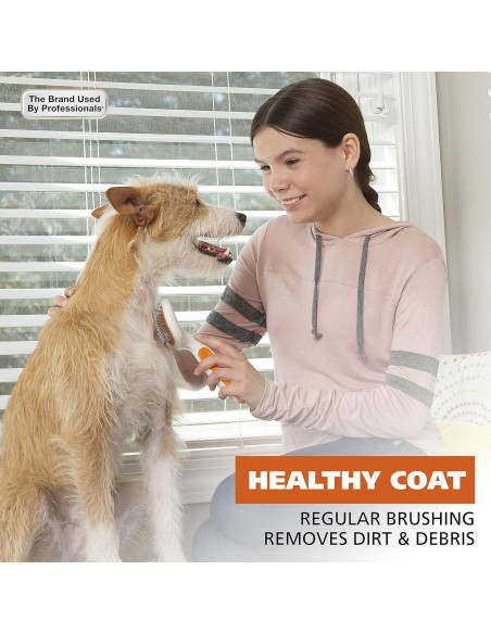 Cepillo Slicker para Mascotas Wahl 858500 - Doble Nivel, Ergonomico