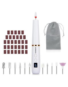 Taladro de Uñas Eléctrico Inalámbrico AOMEES Blanco 60g