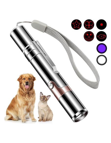 Puntero Láser Interactivo Cowjag para Gatos y Perros - 7 Modos