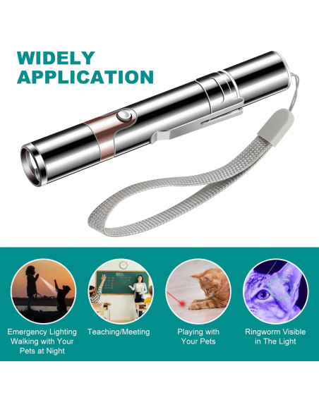 Puntero Láser Interactivo Cowjag para Gatos y Perros - 7 Modos