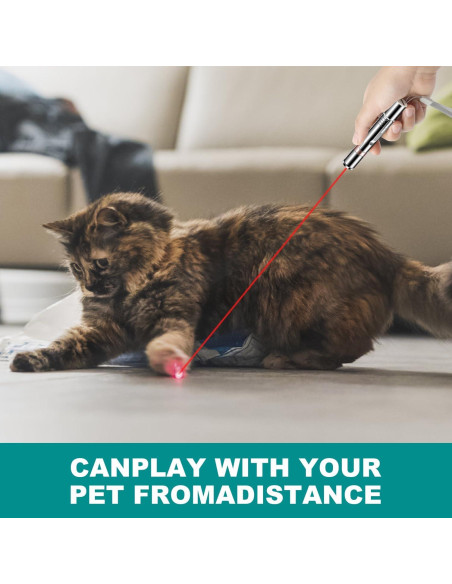 Puntero Láser Interactivo Cowjag para Gatos y Perros - 7 Modos