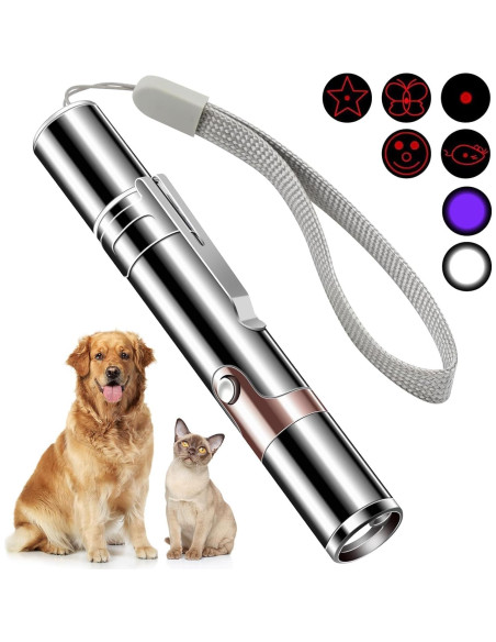 Puntero Láser Interactivo Cowjag para Gatos y Perros - 7 Modos