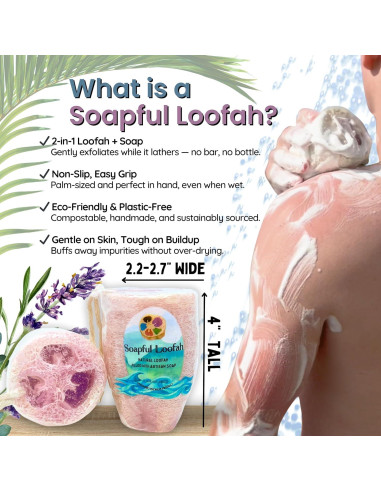 Jabón Exfoliante de Lufa Soapful Loofah Lavanda Eucalipto 311g