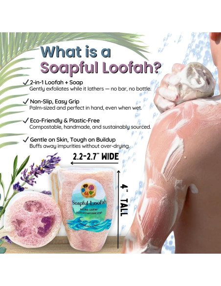 Jabón Exfoliante de Lufa Soapful Loofah Lavanda Eucalipto 311g